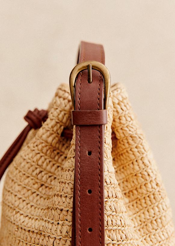 Mini farrow Raphia Bucket