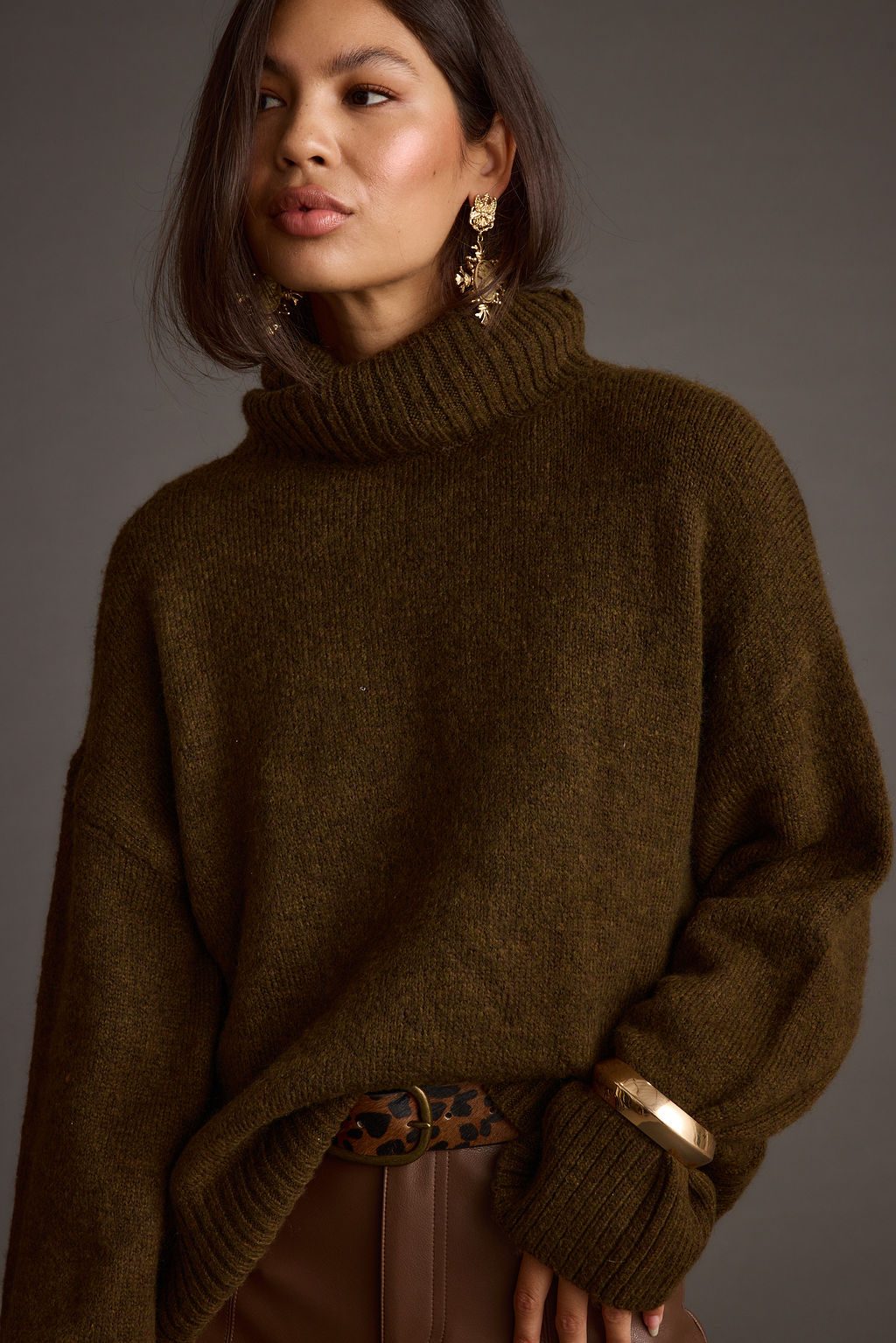 Cedar Oversized Sweater Turtleneck