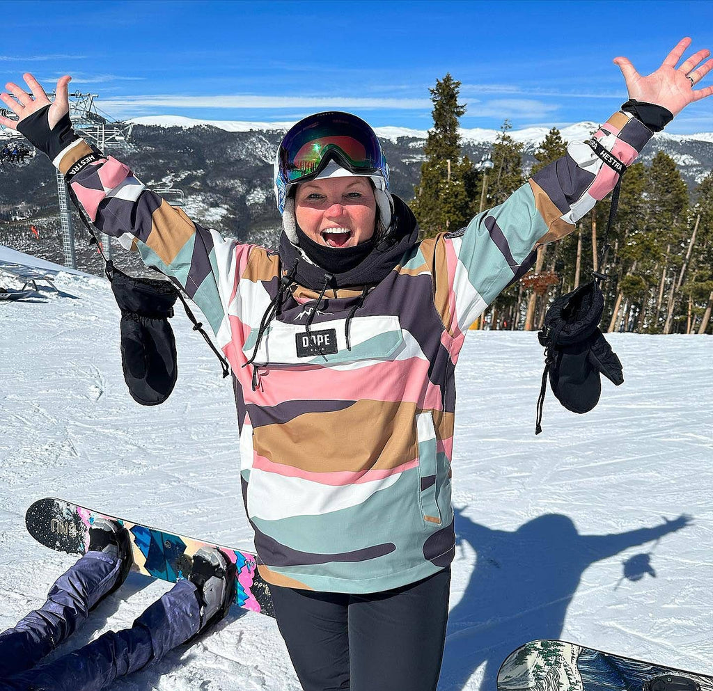 Snowboard Jacket For Women Shards Gold Muted Pink