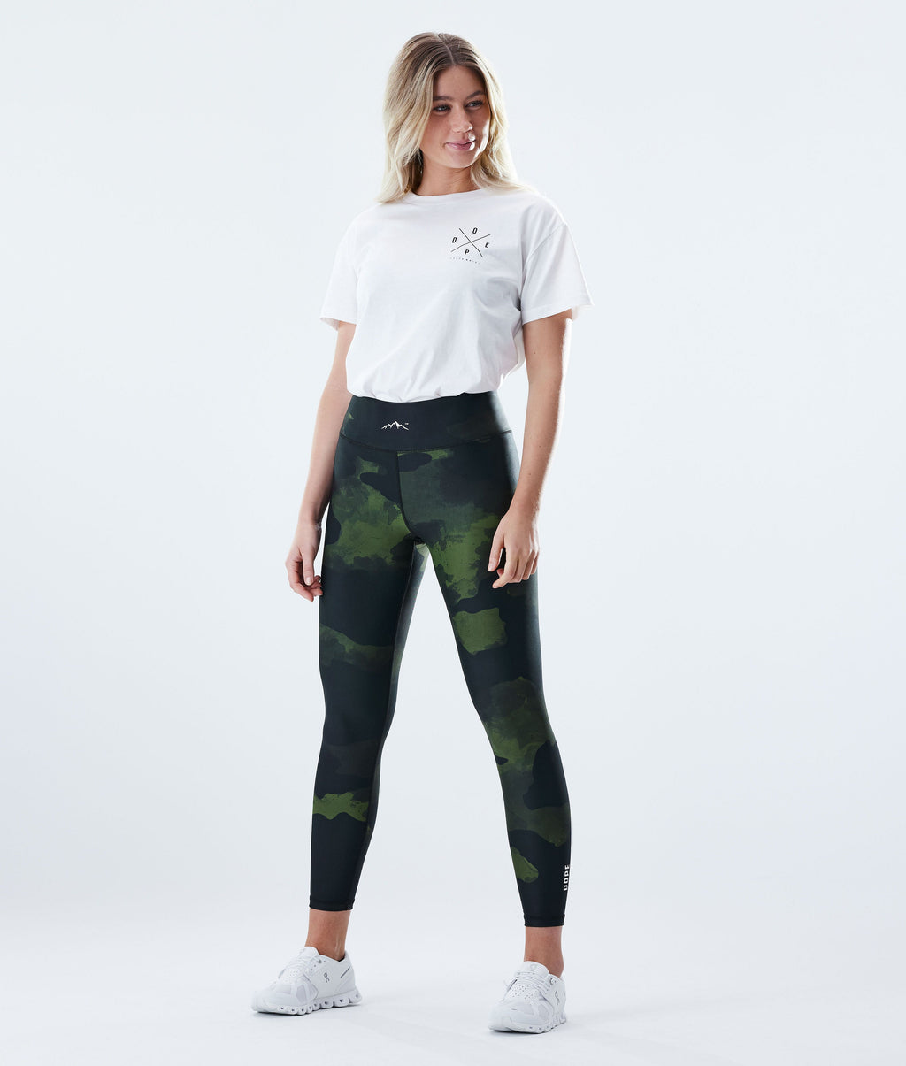 Leggings Women Green Camo