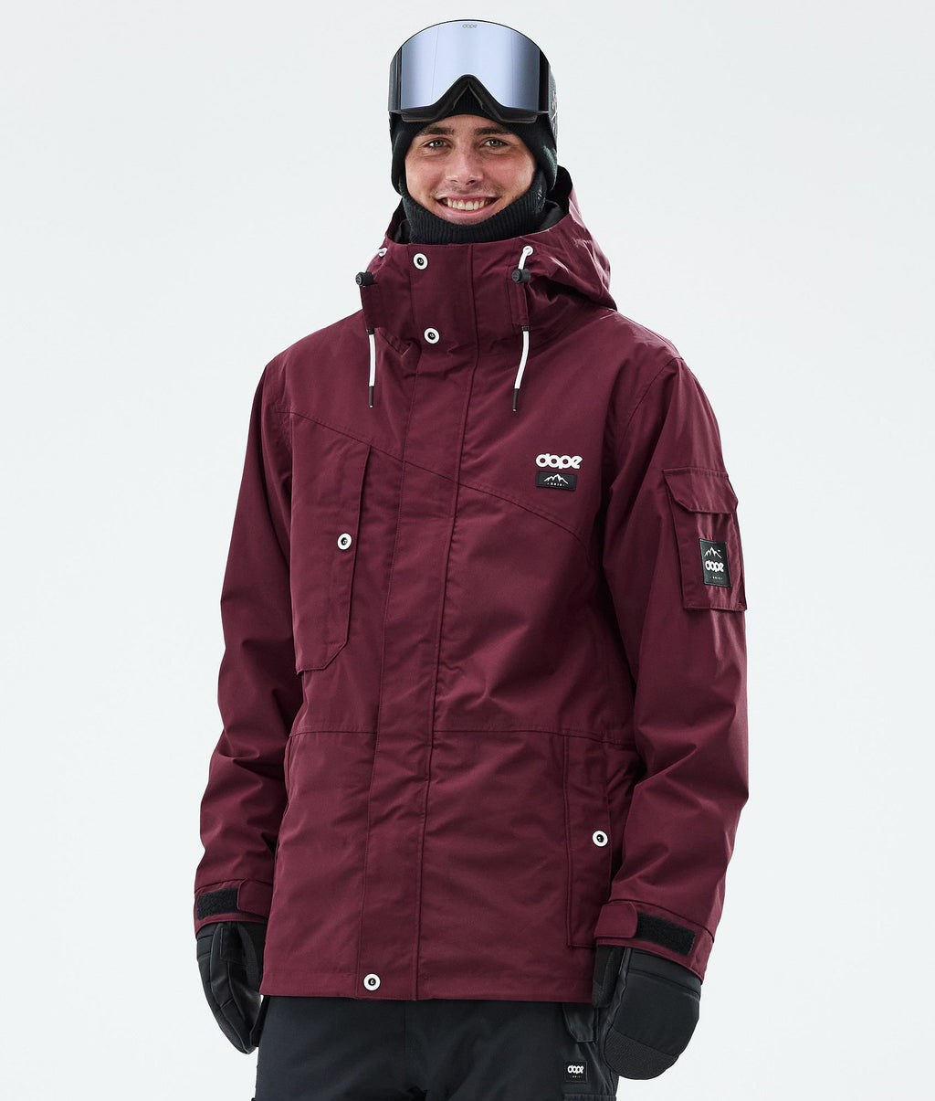 Snowboard Jacket For Men Burgundy