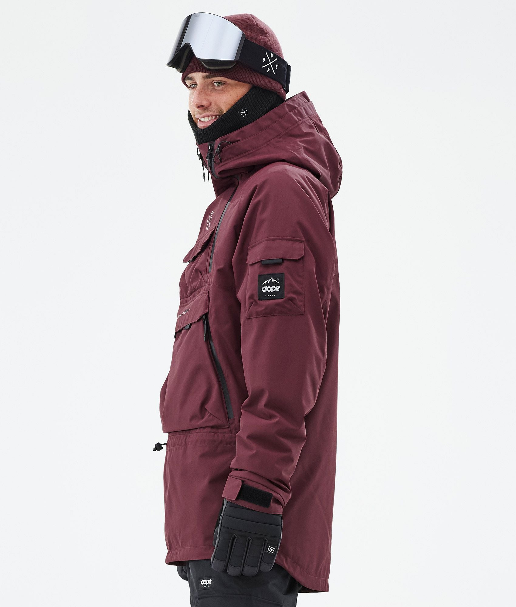 Snowboard Jacket For Men Burgundy