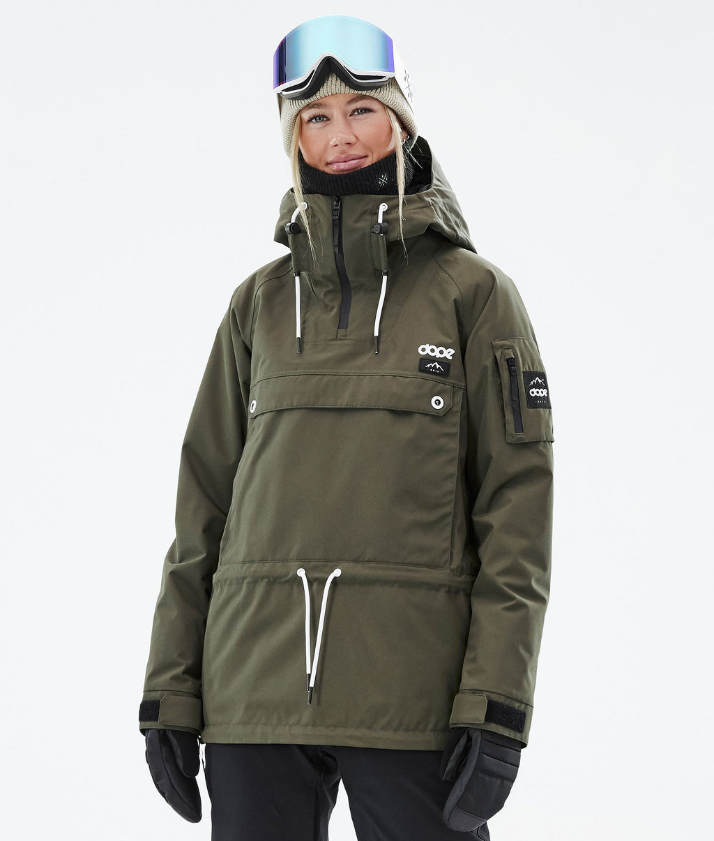 Snowboard Jacket For Women Olive Green