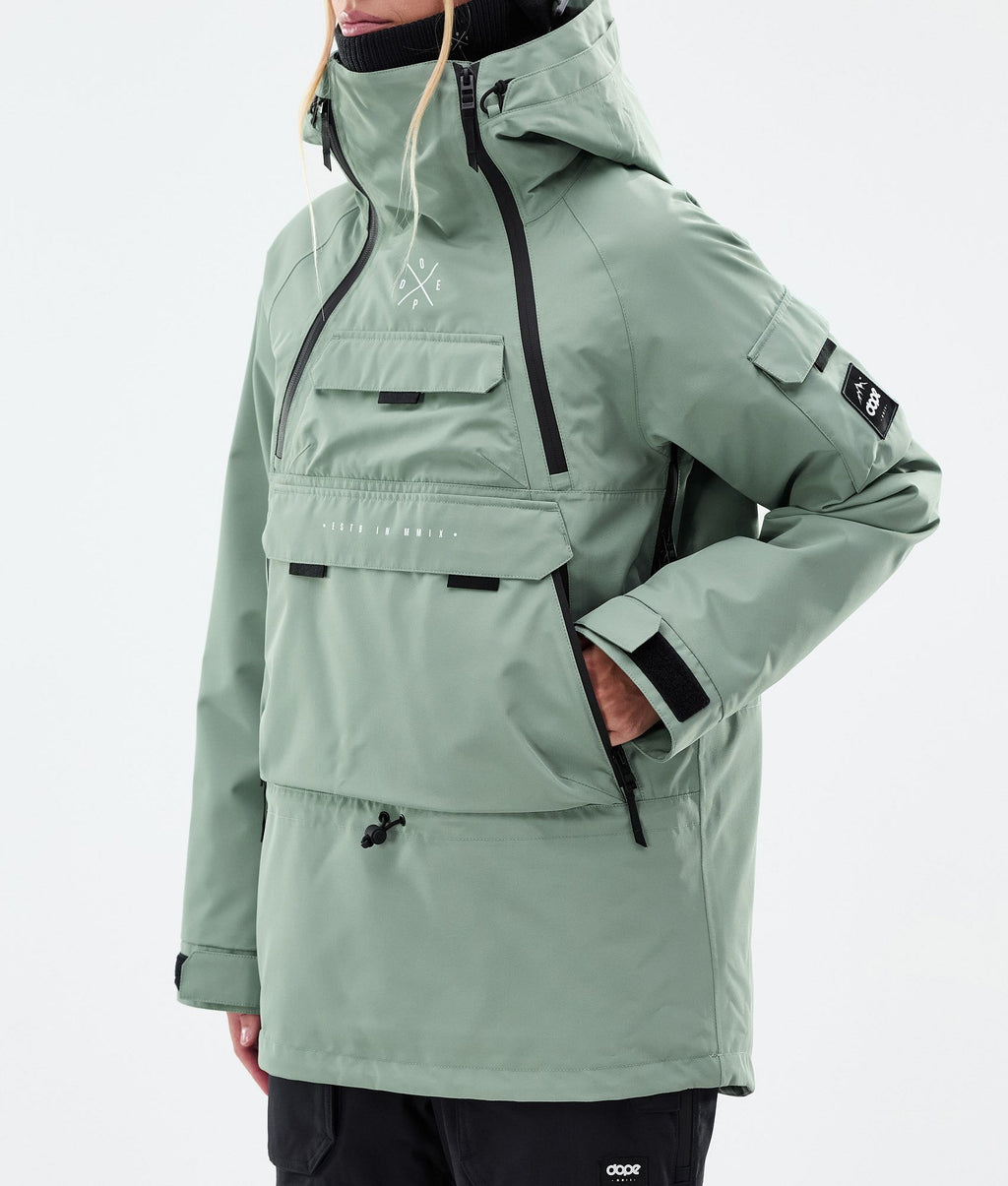 Snowboard Jacket For Women Faded Green