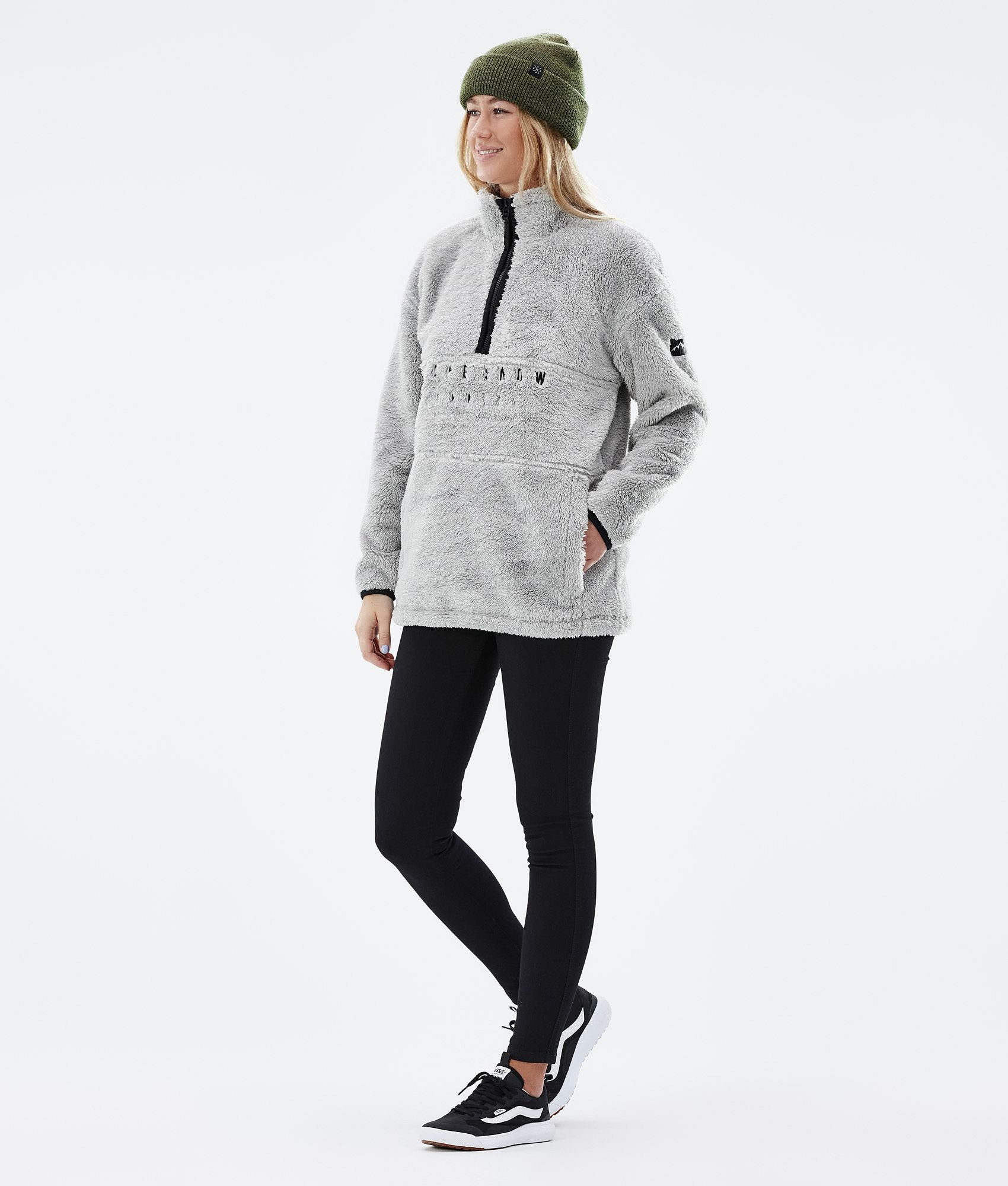 Fleece Sweater For Women Light Grey