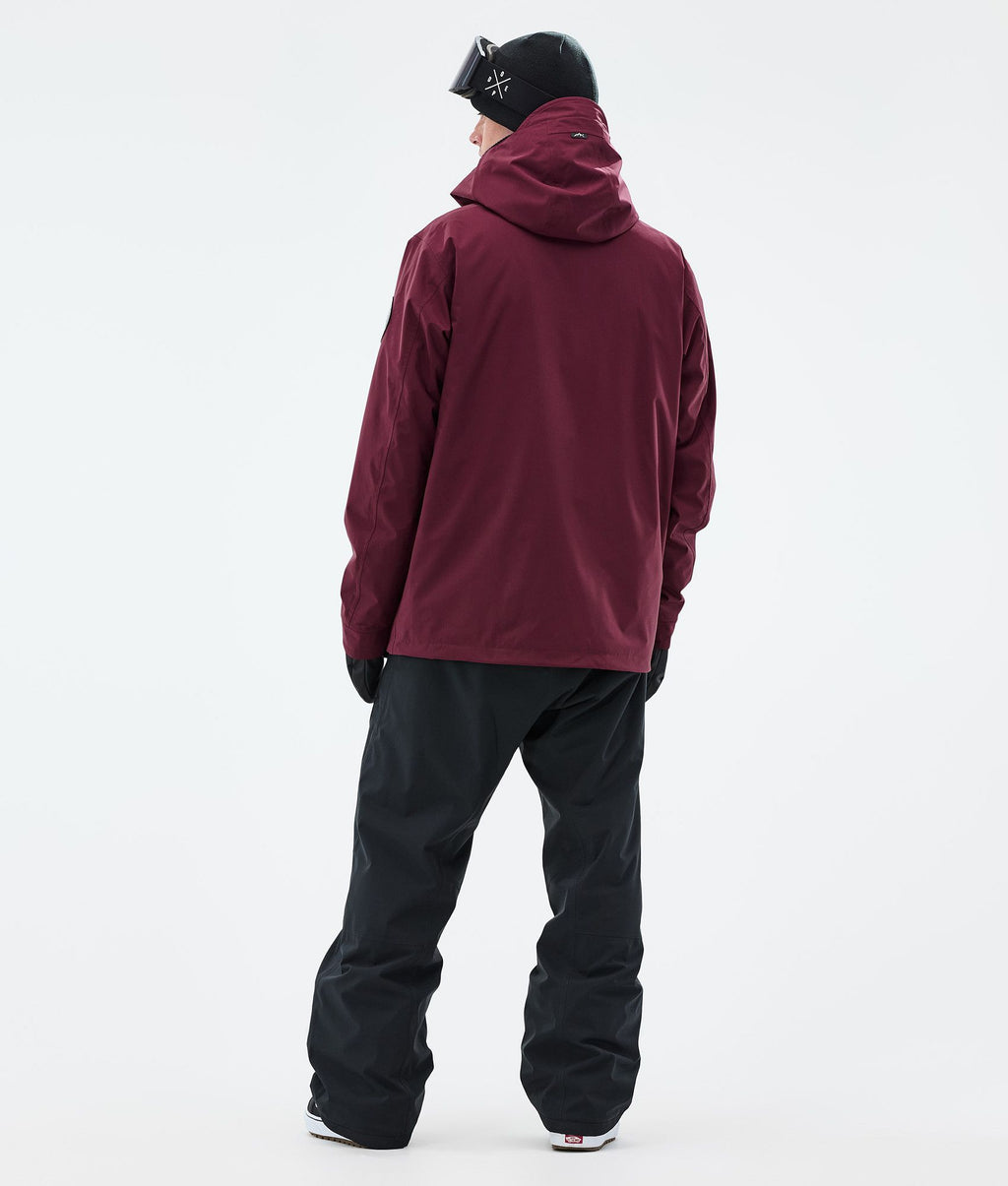 Snowboard Jacket For Men Burgundy