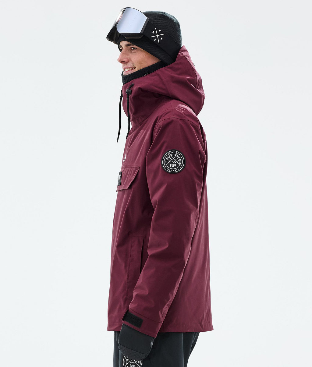 Snowboard Jacket For Men Burgundy