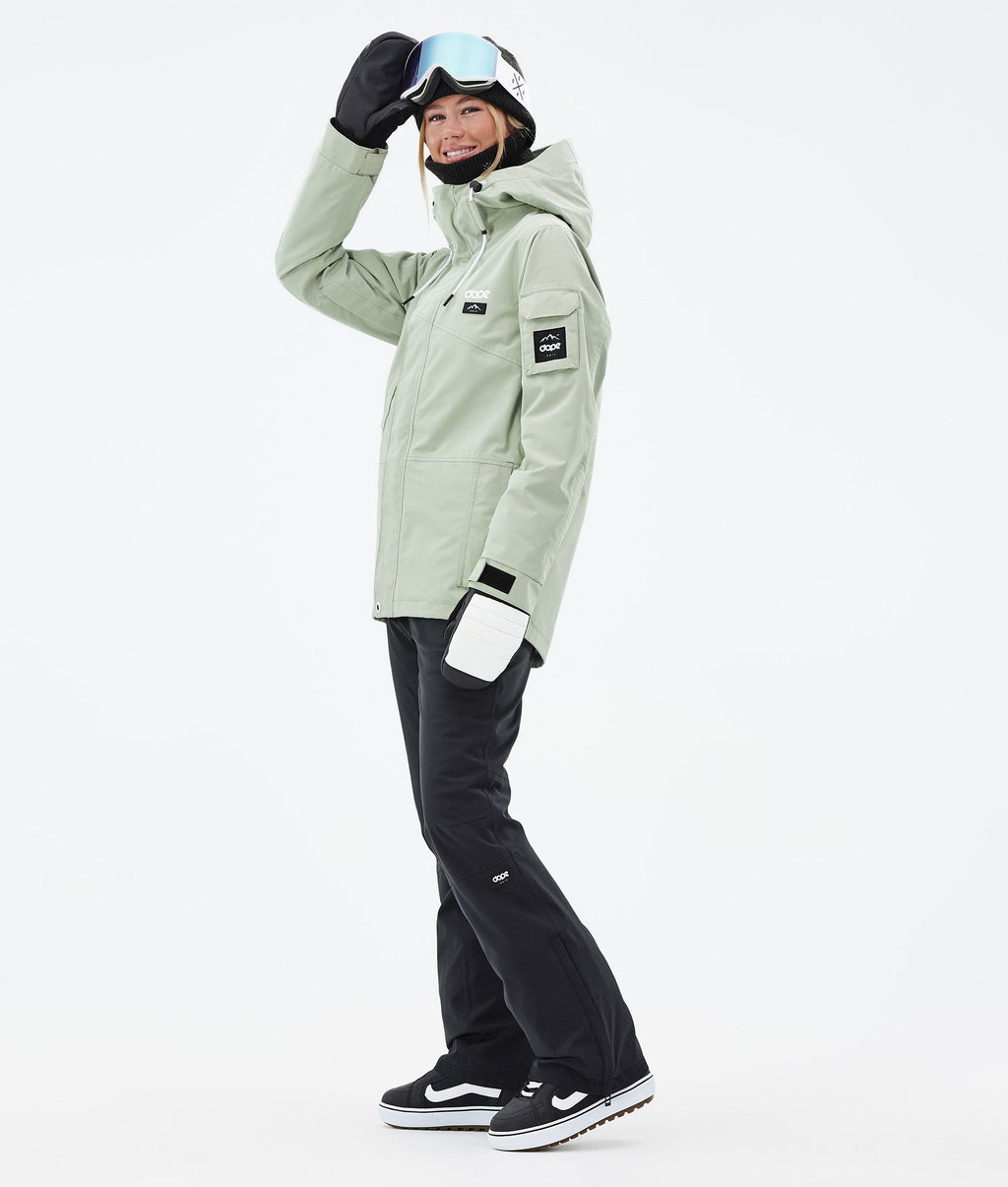 Snowboard Jacket For Women Soft Green