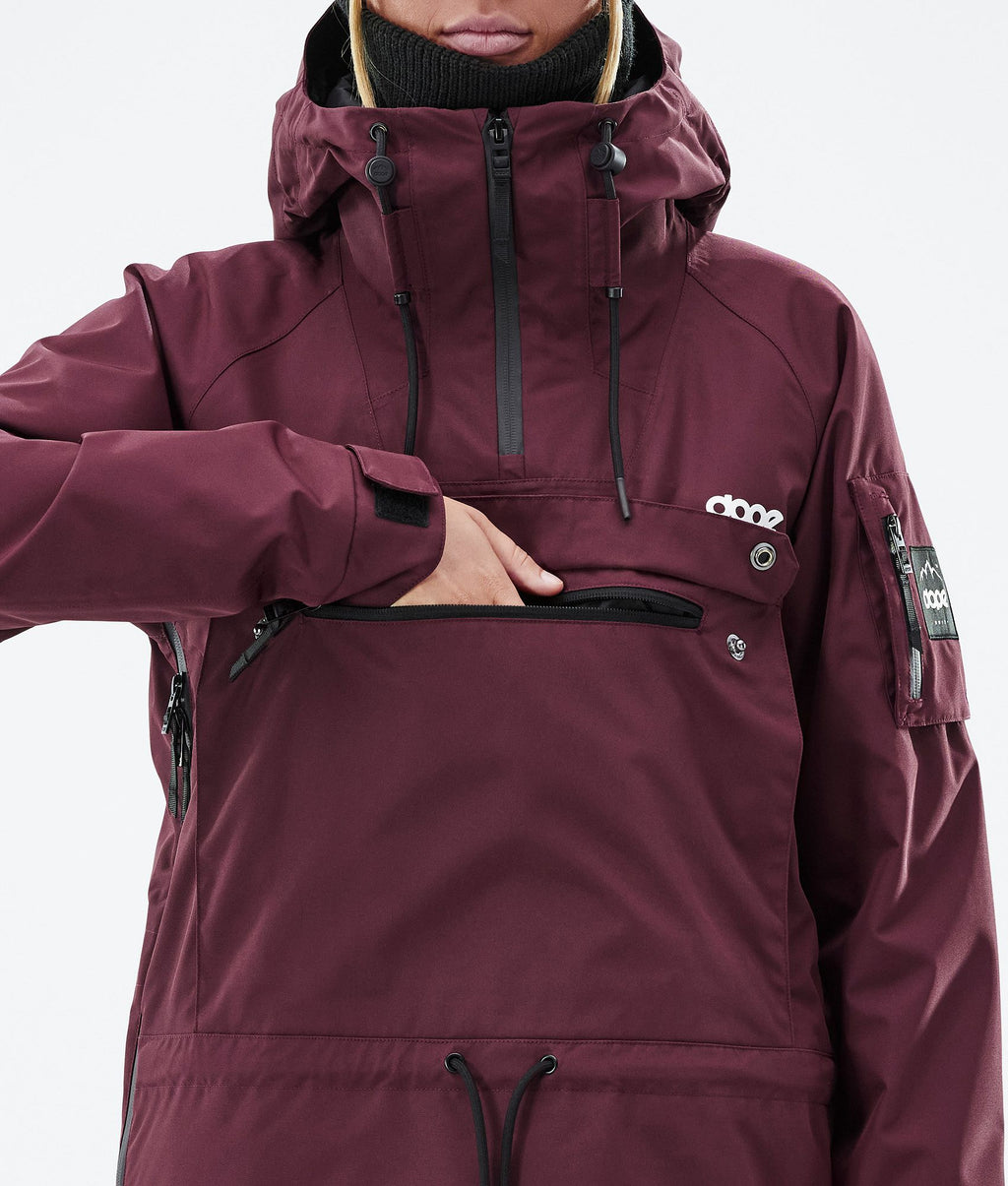 Snowboard Jacket For Women Don Burgundy