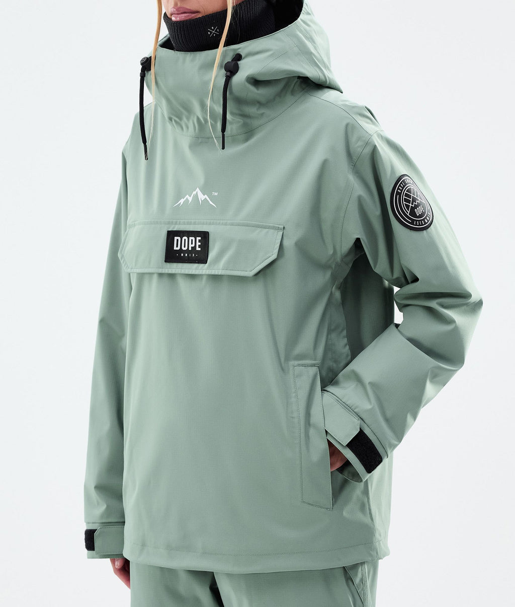Snowboard Jacket For Women Faded Green