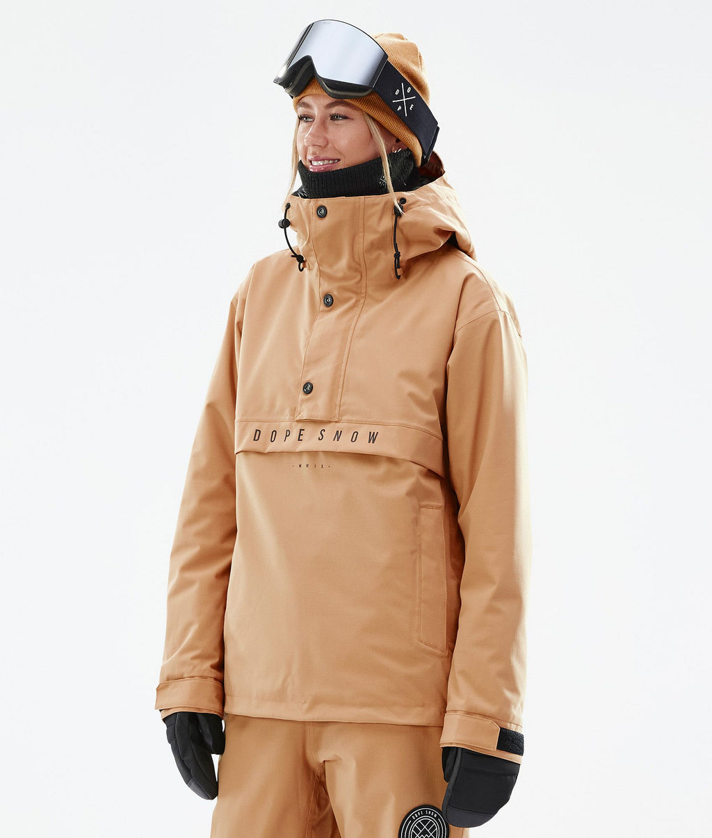 Snowboard Jacket For Women Khaki Yellow