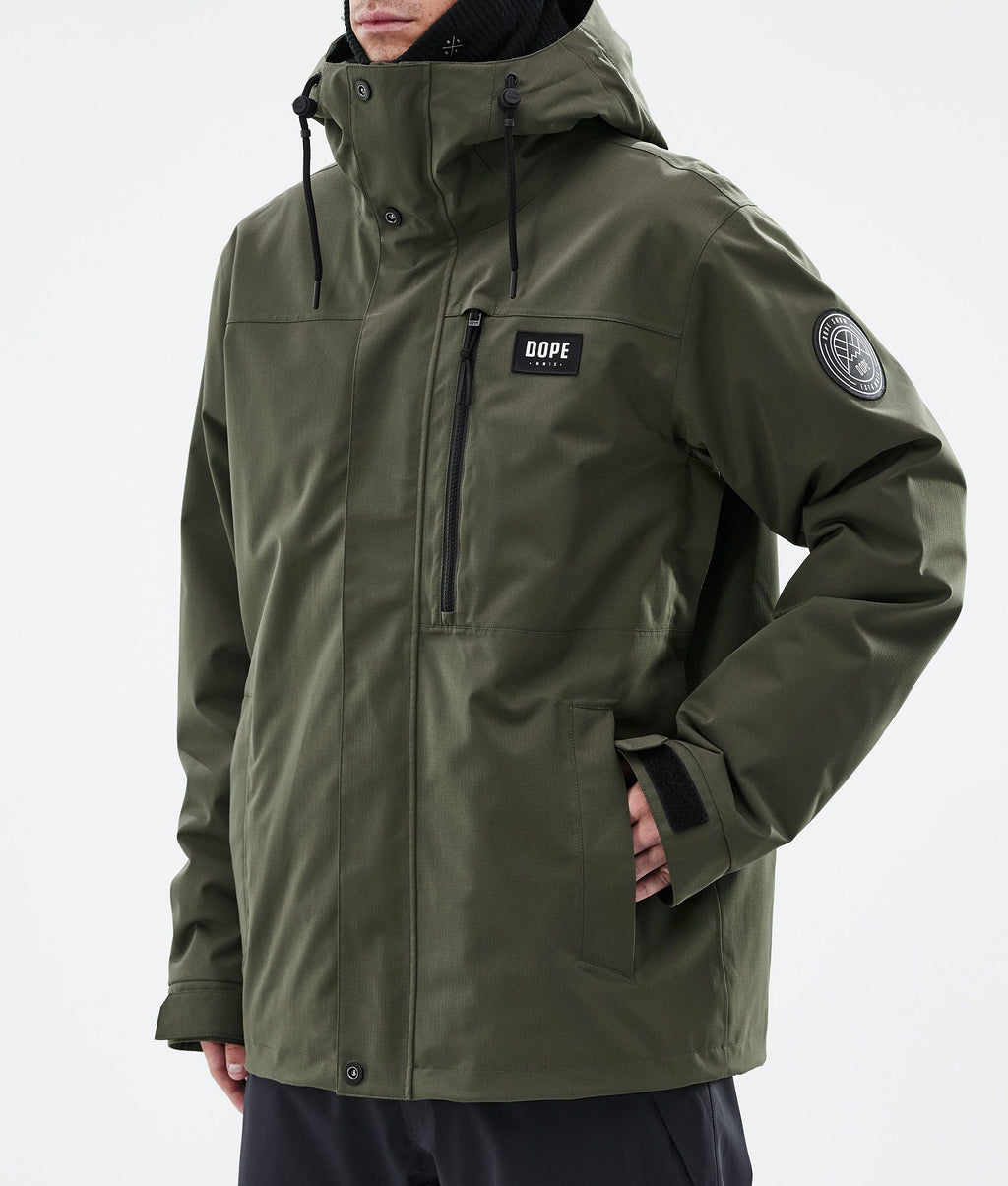 Snowboard Jacket For Men Olive Green