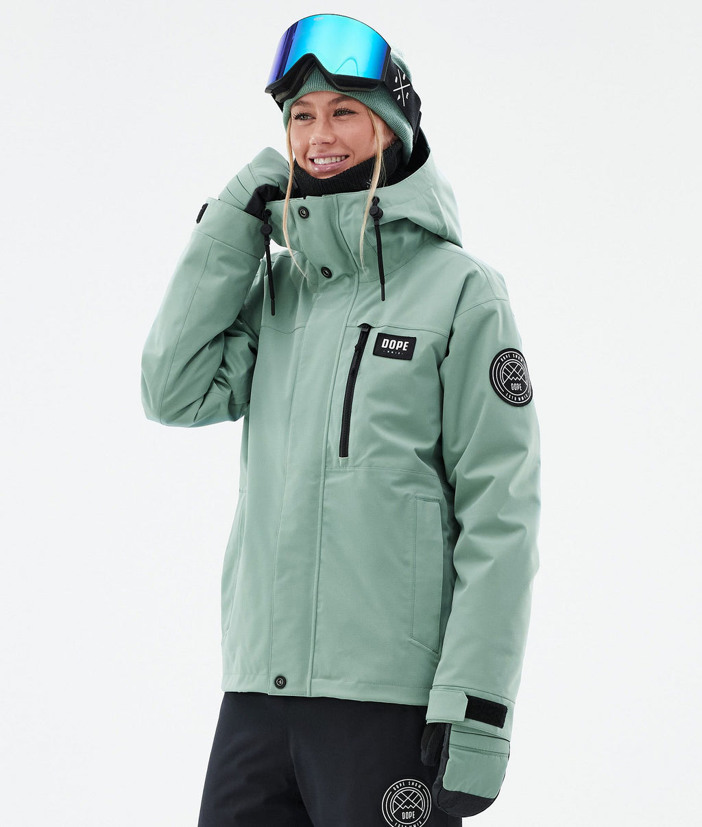 Snowboard Jacket For Women Faded Green