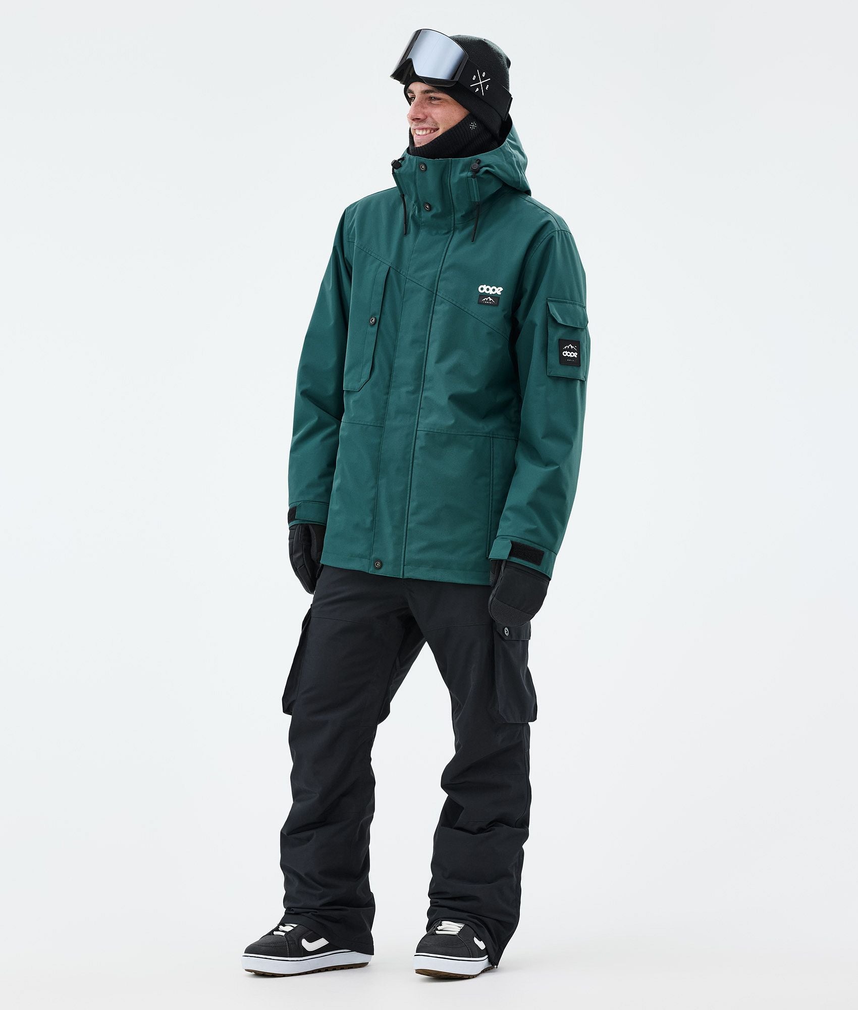 Snowboard Jacket For Men Bottle Green