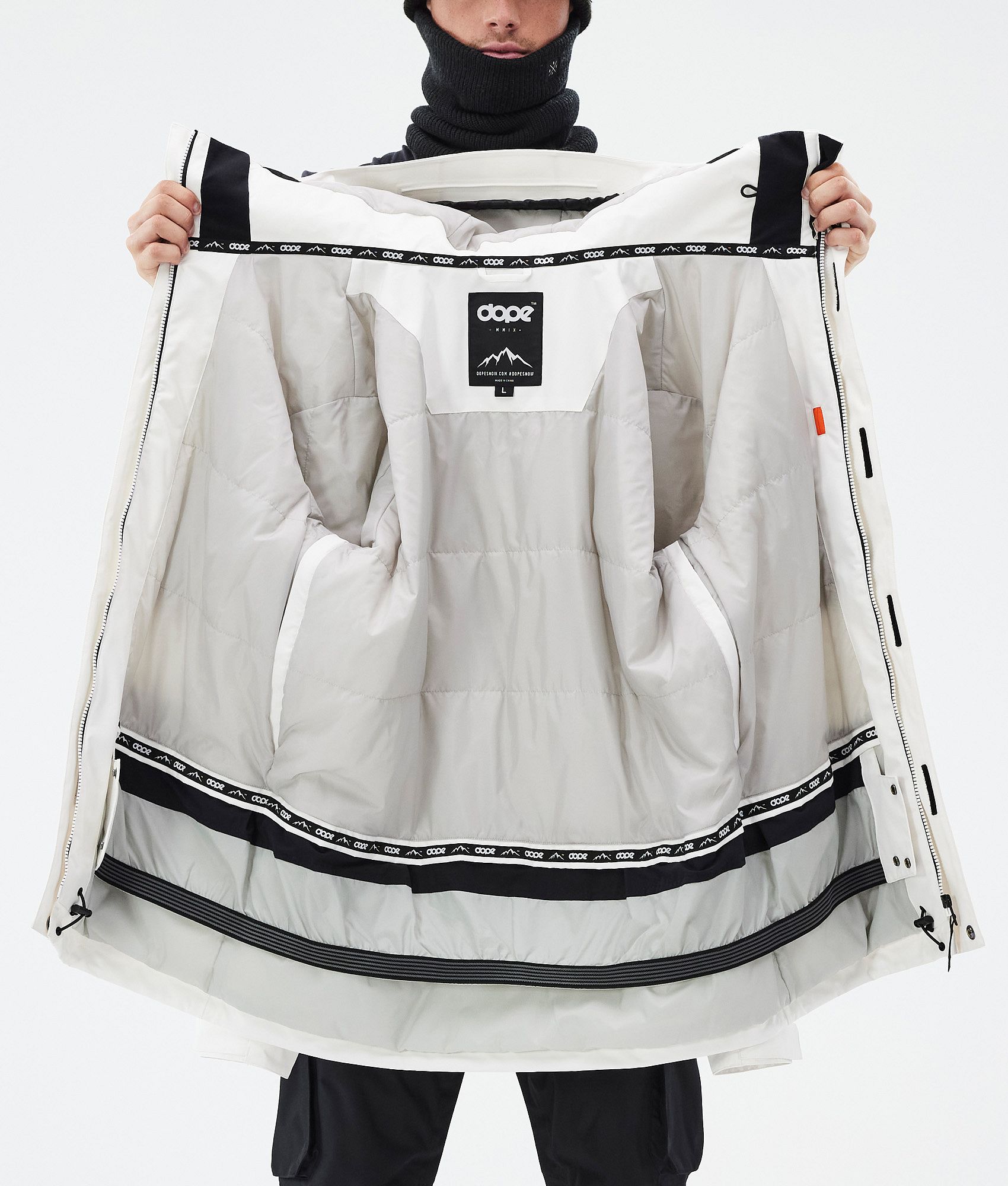 Snowboard Jacket For Men Old White