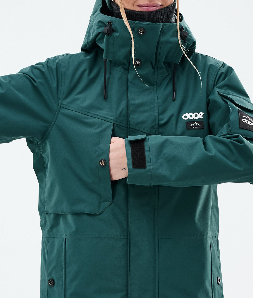 Snowboard Jacket For Women Bottle Green