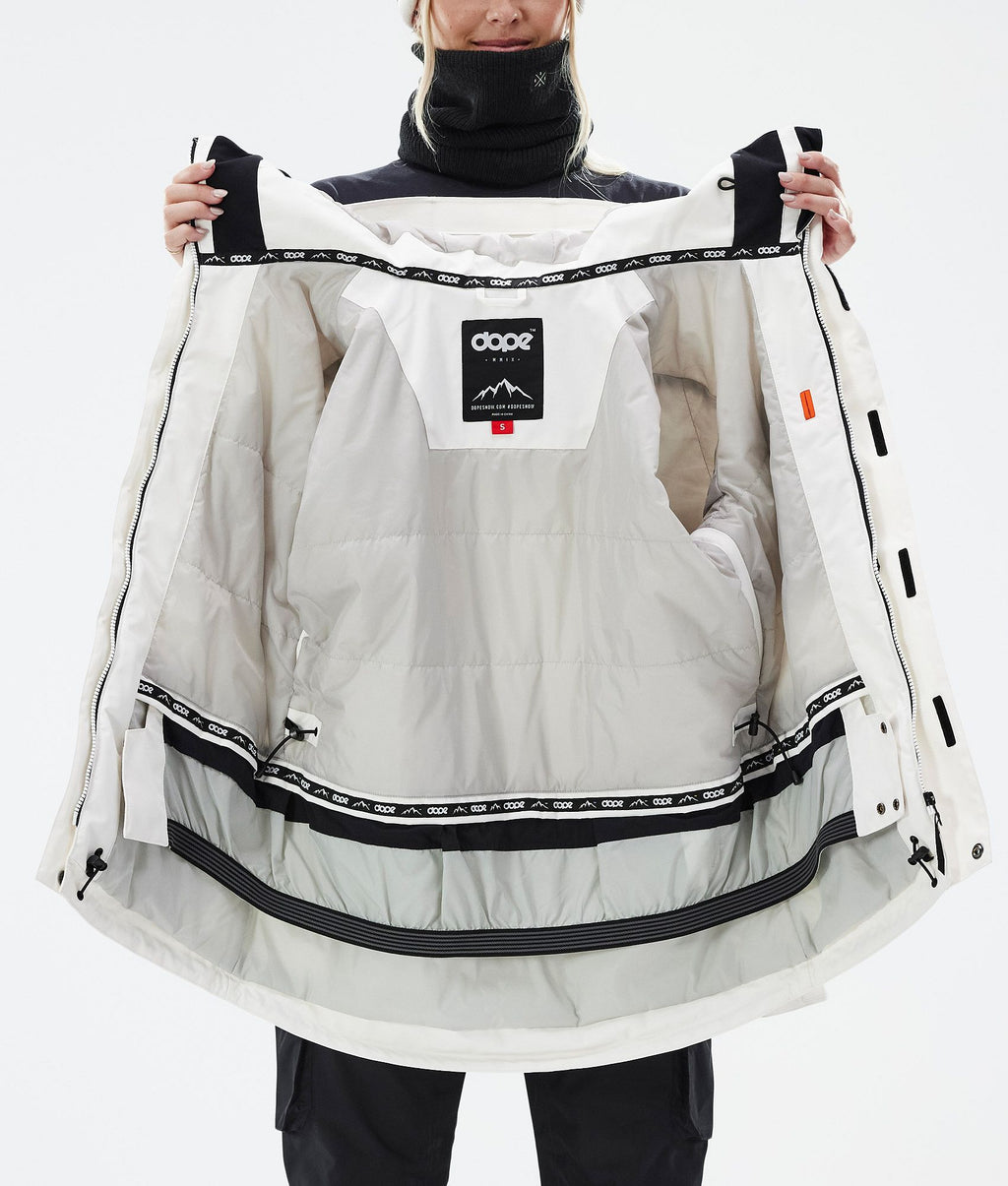 Snowboard Jacket For Women Old White