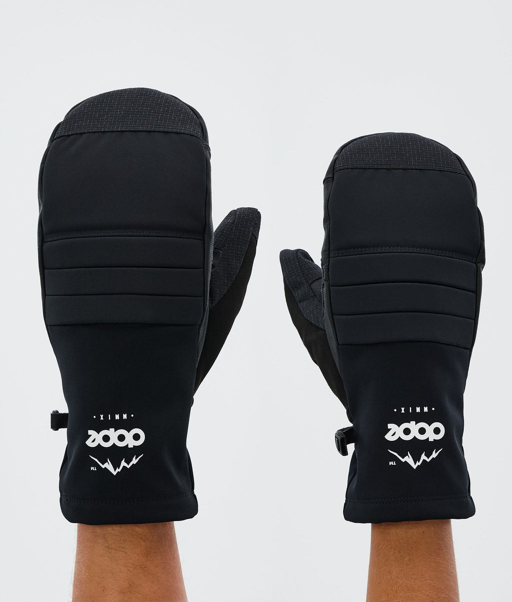 Snow Mittens Black