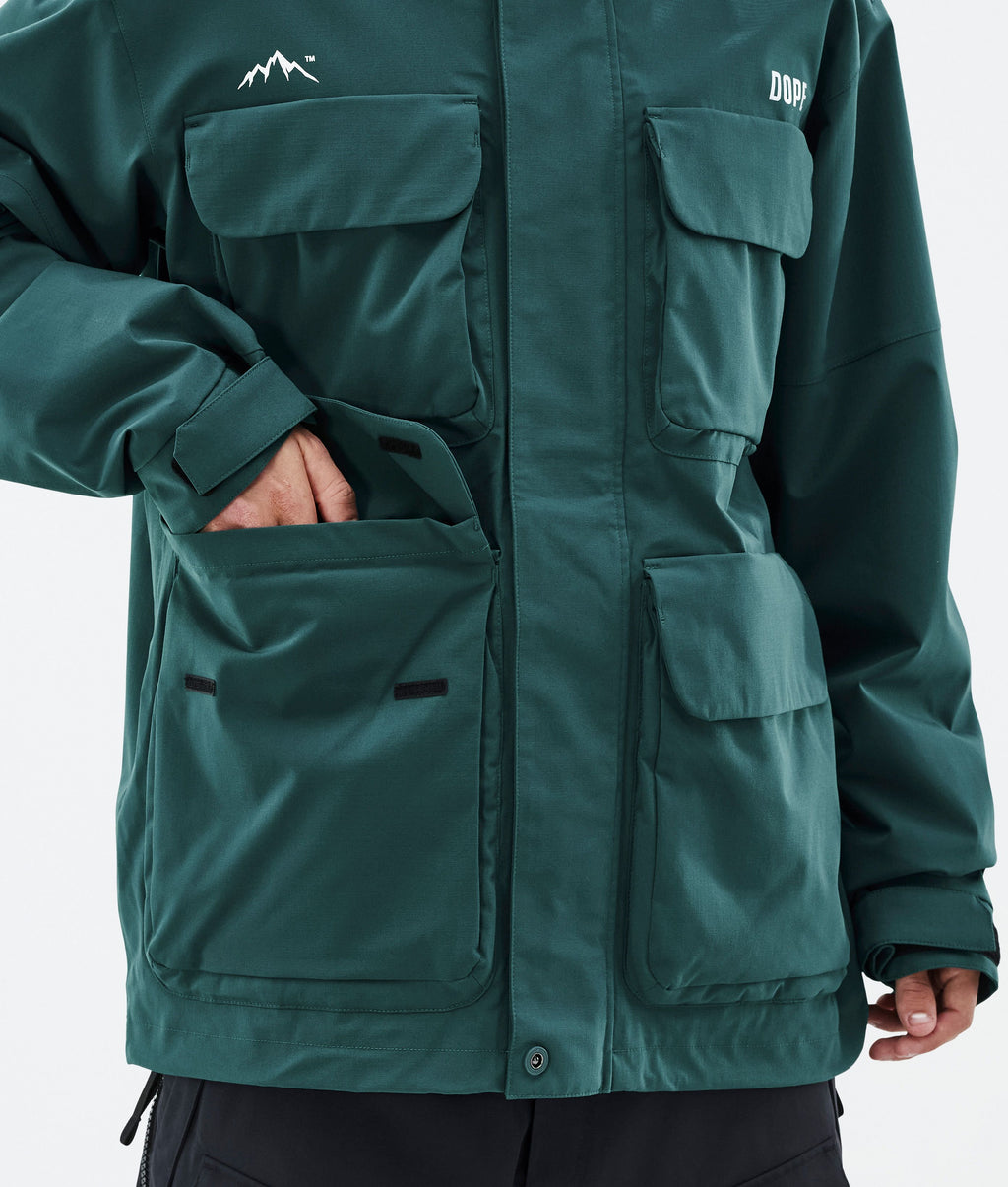 Snowboard Jacket For Men Bottle Green