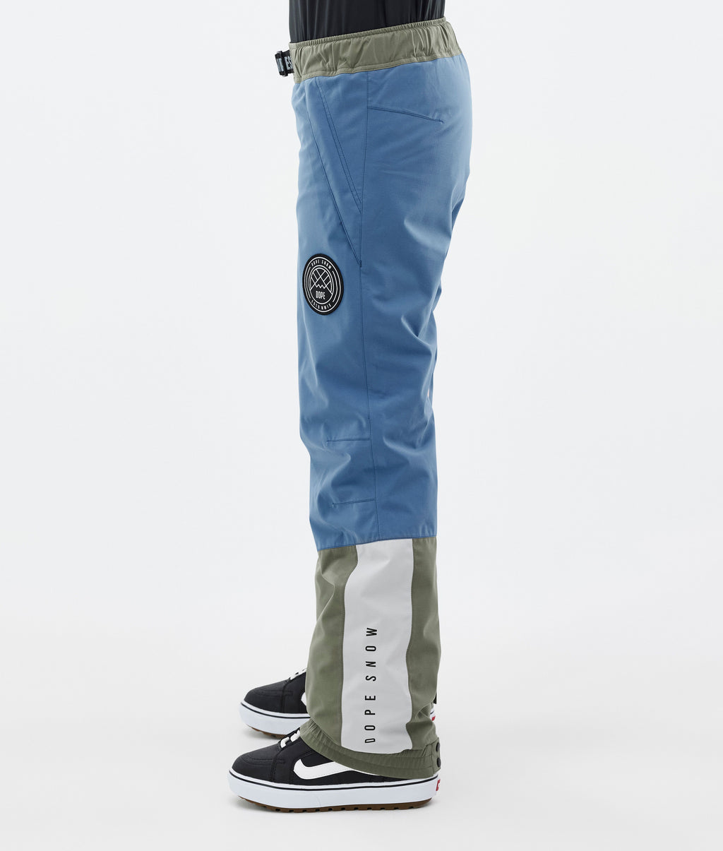 Snowboard Pants For Women Blue Steel/Light Grey/Soft Pink/Greenish