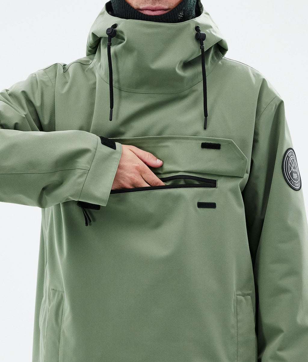 Snowboard Jacket For Men Moss Green