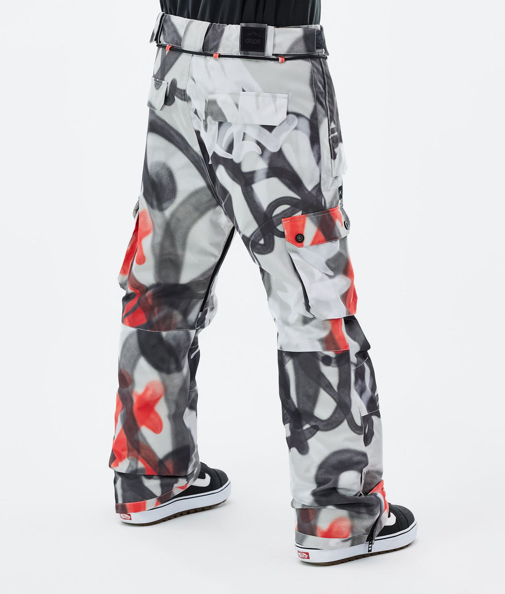 Snowboard Pants For Men Spray Black Red