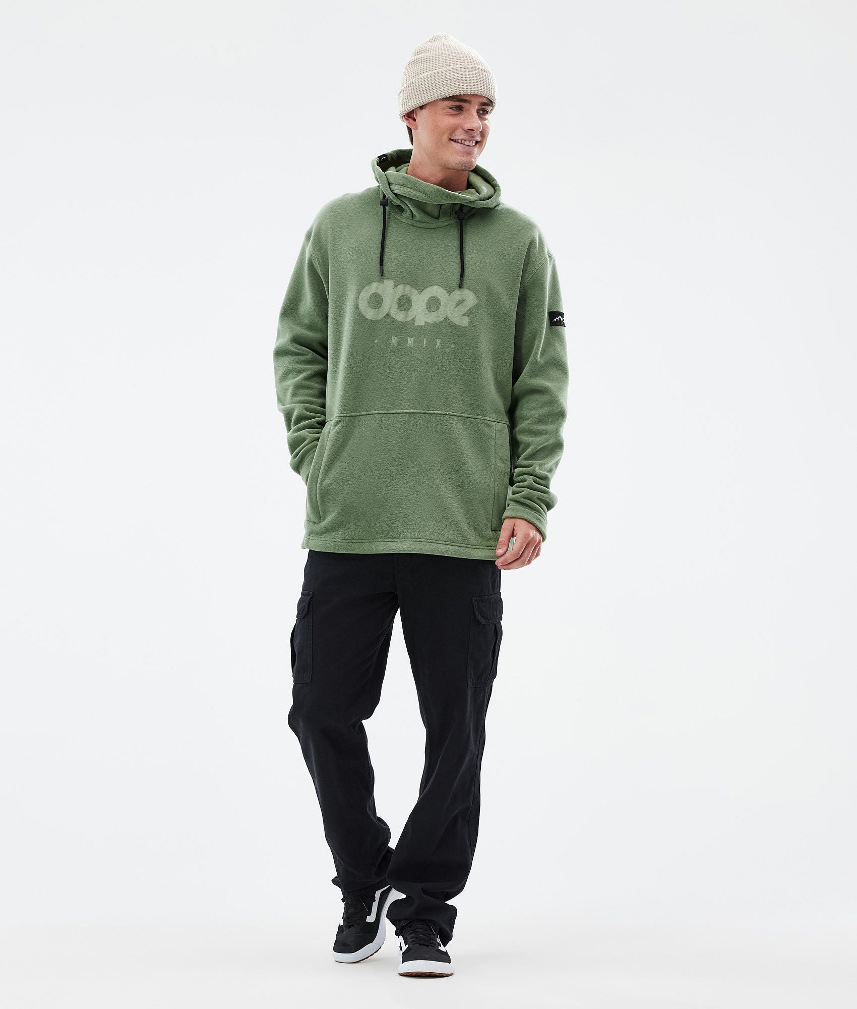 Fleece Hoodie For Men Moss Green
