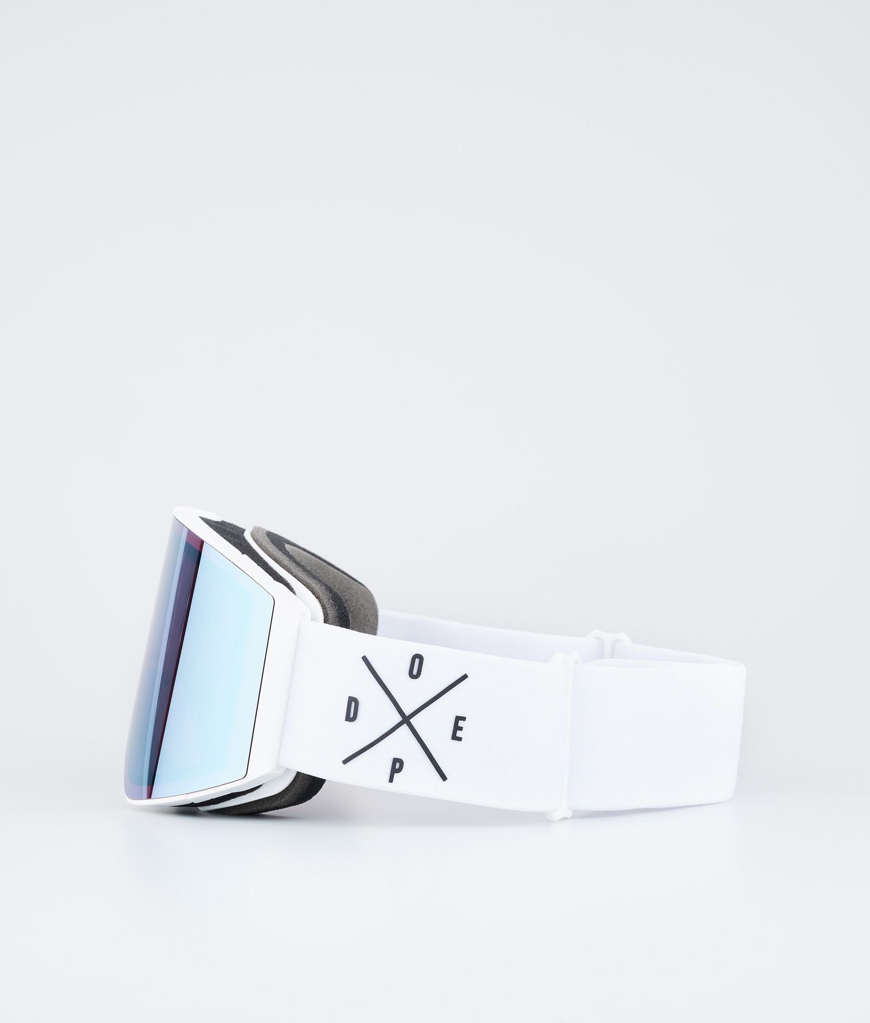 Ski Goggles White/Blue Mirror