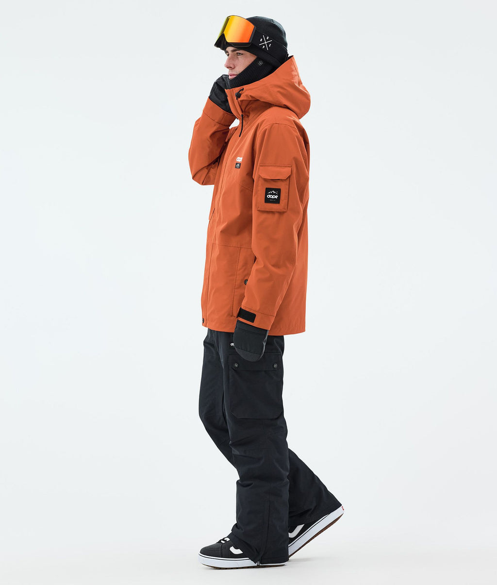 Snowboard Jacket For Men Burned Orange