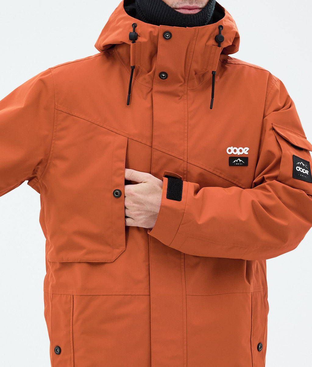 Snowboard Jacket For Men Burned Orange