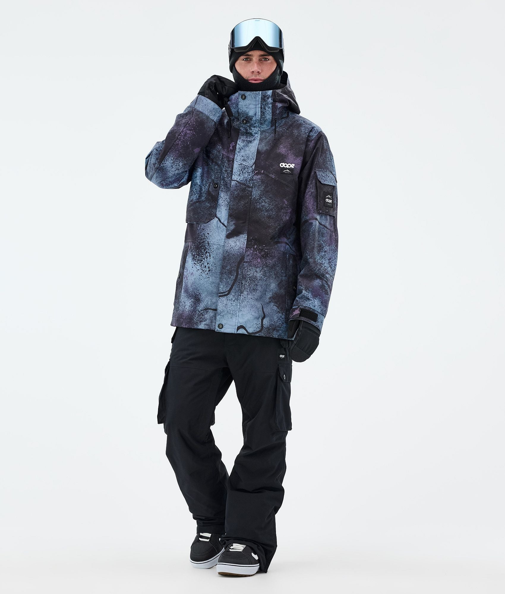 Snowboard Jacket For Men Jungle Purple