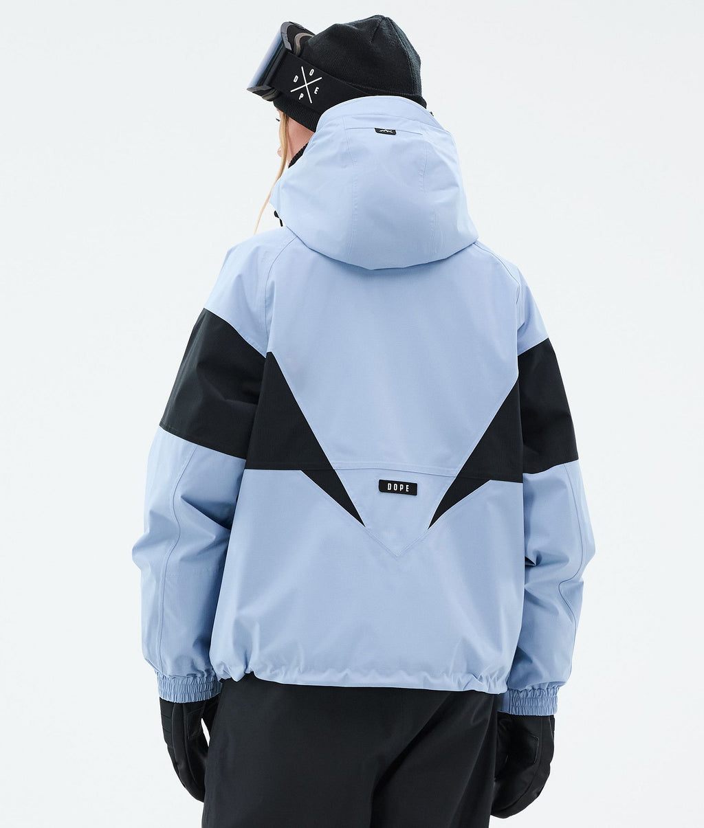 Snowboard Jacket For Women Spike Light Blue/Black