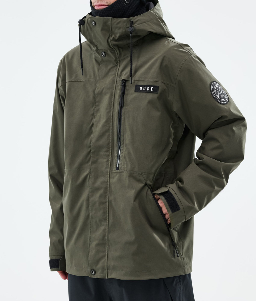 Snowboard Jacket For Men Olive Green