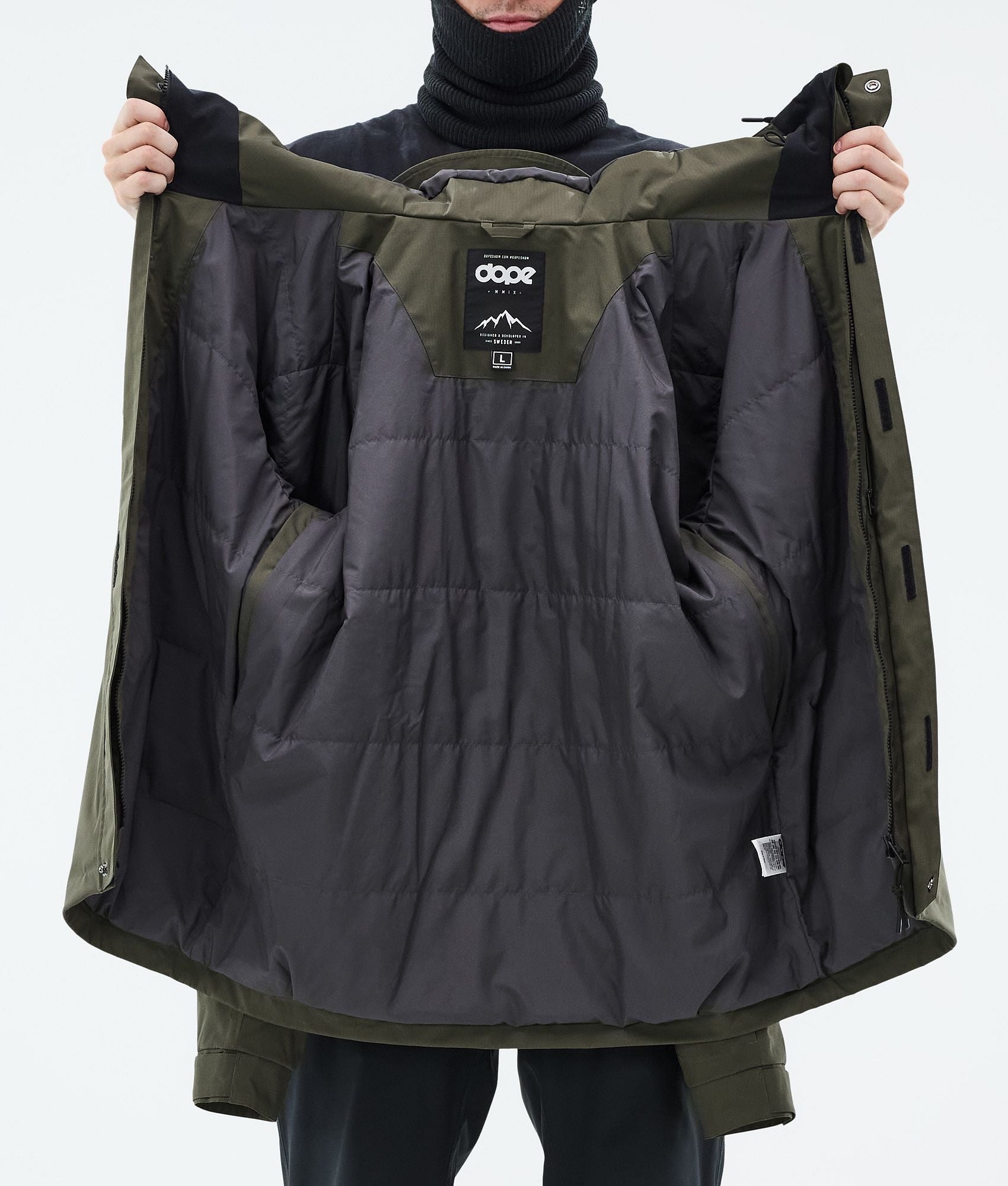 Snowboard Jacket For Men Olive Green