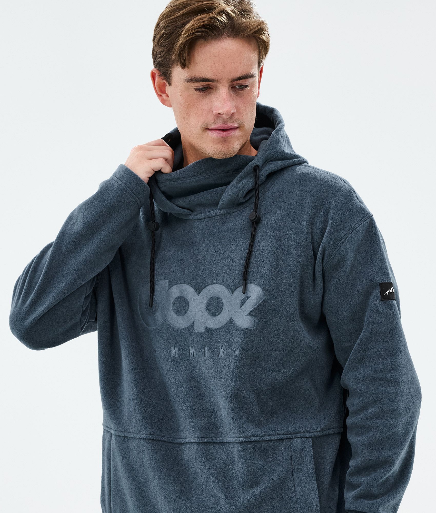 Fleece Hoodie For Men Metal Blue