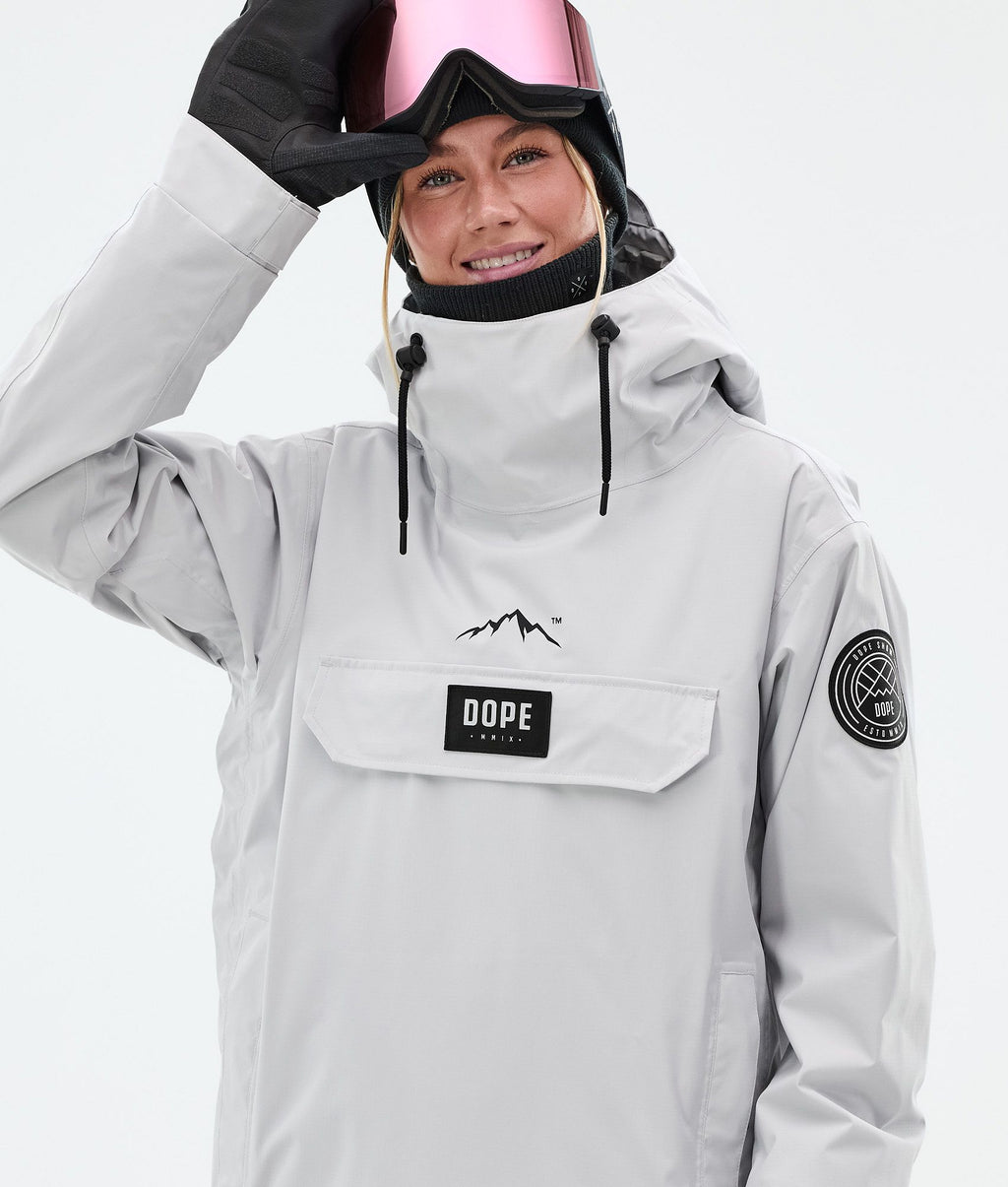 Snowboard Jacket For Women Light Grey