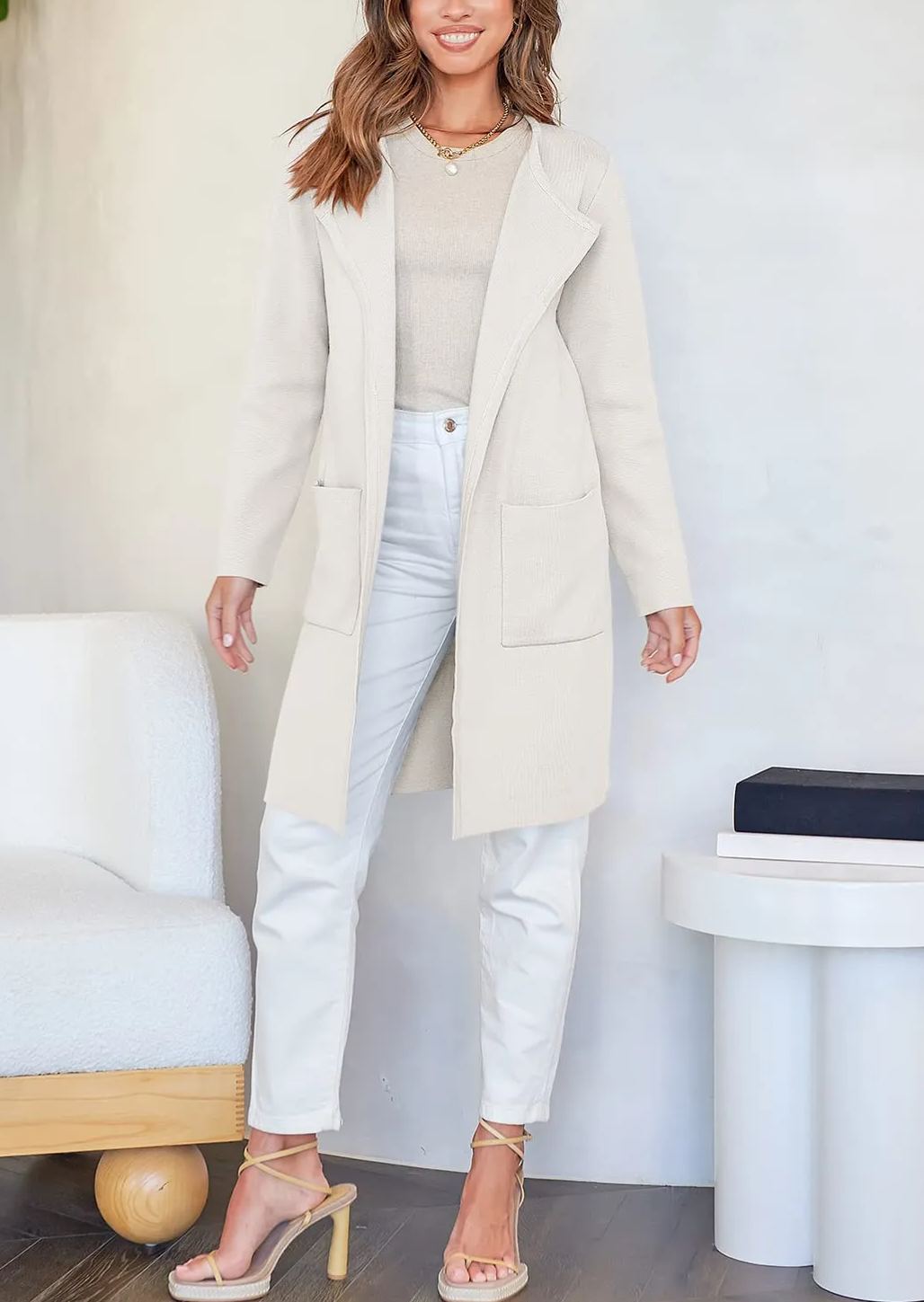 New Open Front Knit Cardigan (Buy 2 Free Shipping)